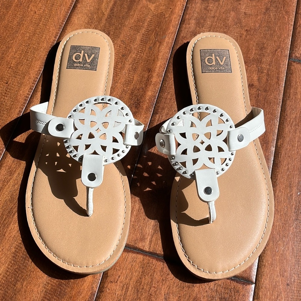 DV by Dolce Vita White Gotie Sandal